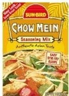 HAO BOSCH Sun-Bird front packaging showing four 1 oz seasoning packets for quick chow mein
