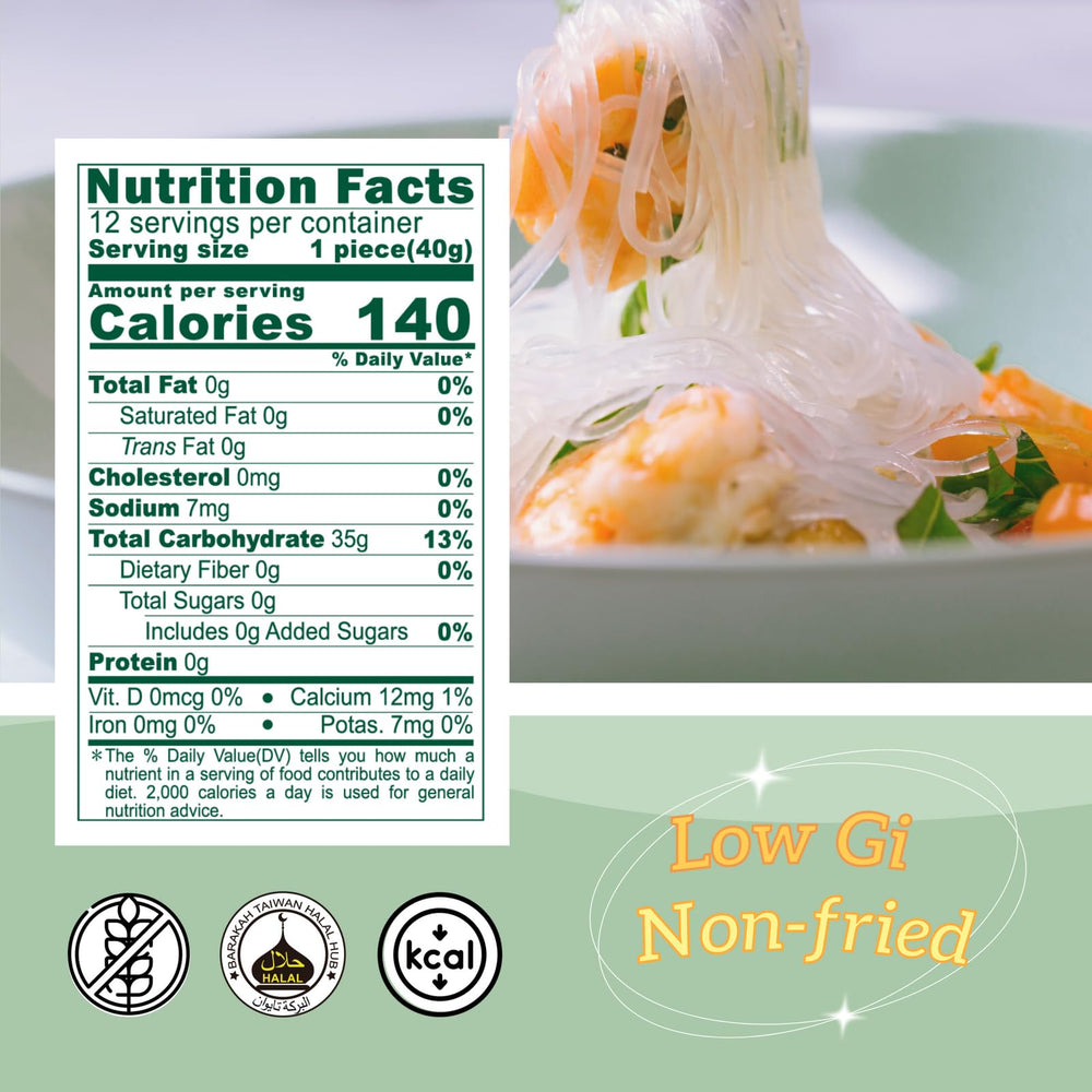 Sun Right close-up noodle texture highlighting silky glass noodle quality