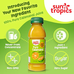 Close-up of Sun Tropics bottle neck and cap highlighting fresh-pressed texture