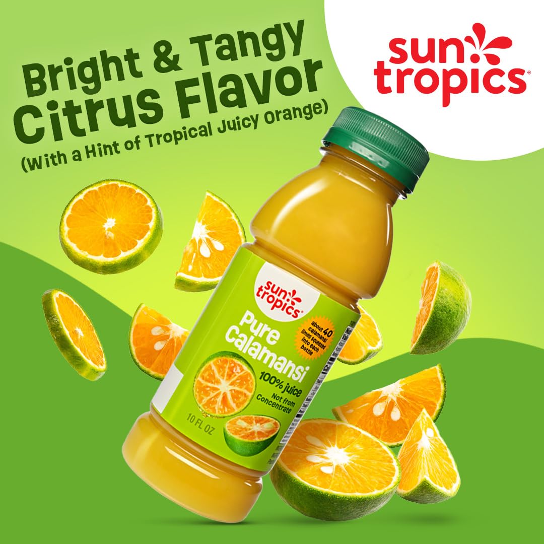 Glass of calamansi mocktail made with Sun Tropics juice illustrating refreshment