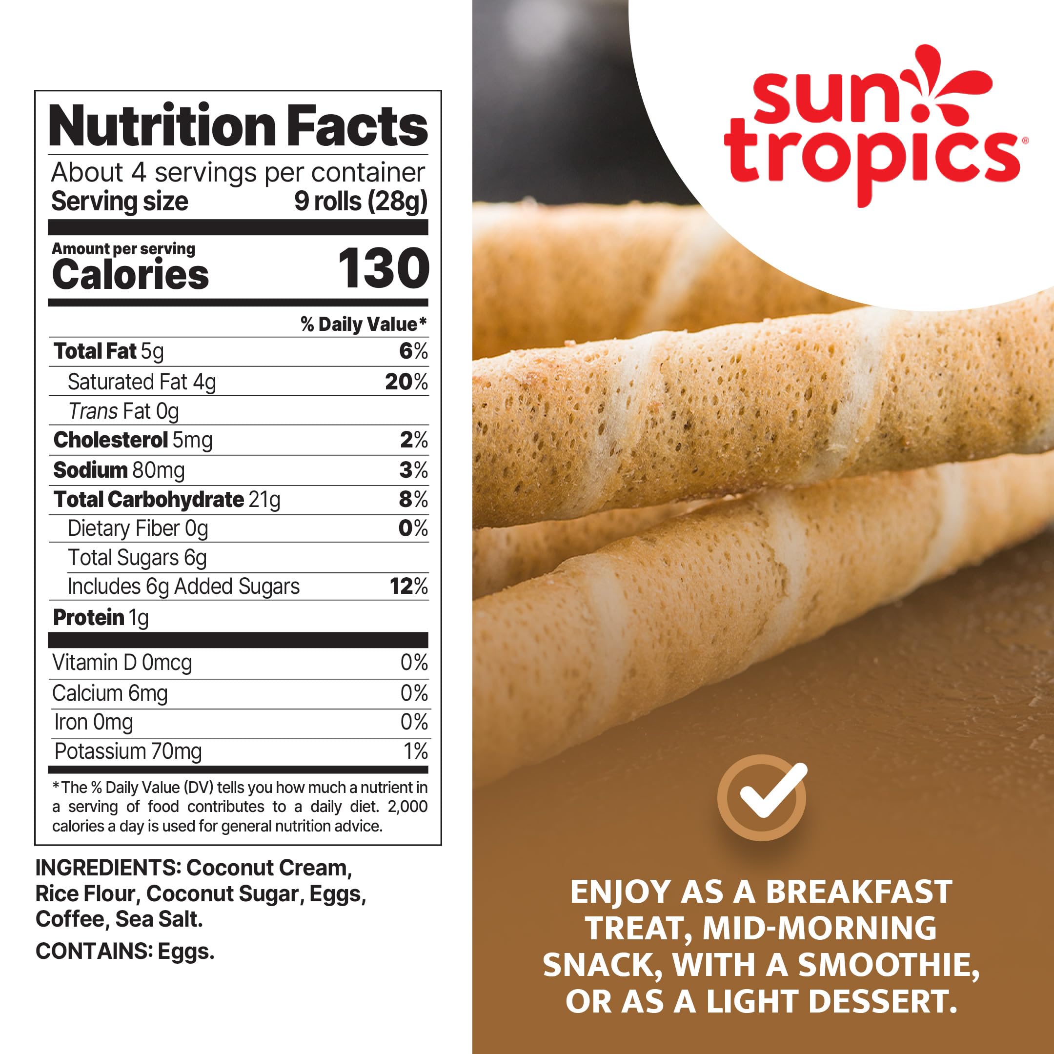 Sun Tropics ingredient spread with coconut and coffee for clean label appeal
