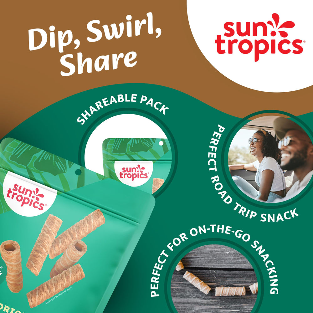 Sun Tropics CocoRolls crumbled over yogurt illustrating a crunchy dessert topping use