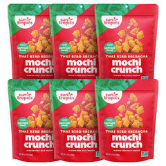 Sun Tropics front packaging showing Thai Bird Sriracha flavor and benefits