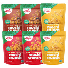 Sun Tropics front packaging showing variety pack and clear labeling for convenience