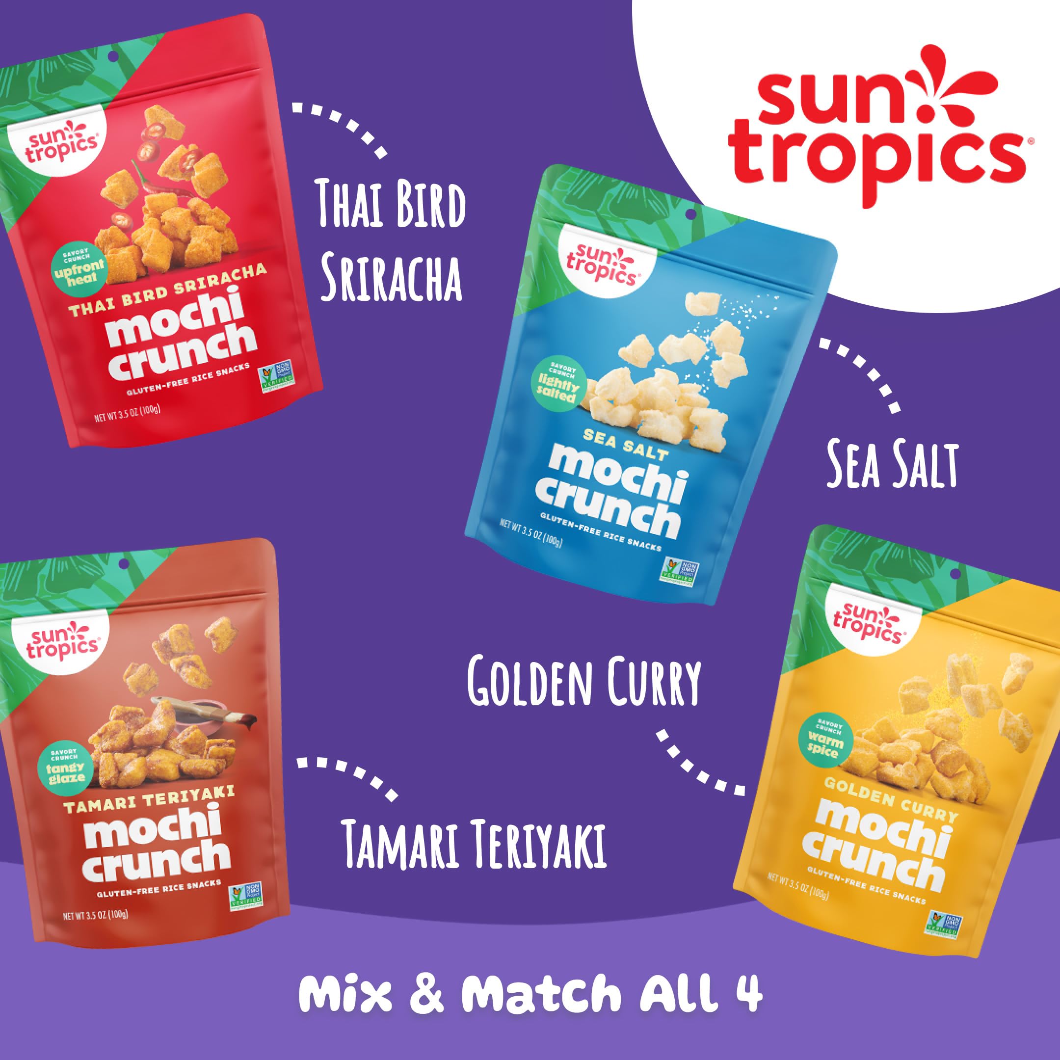 Lifestyle picnic scene with Sun Tropics bites adding spicy crunch to spread