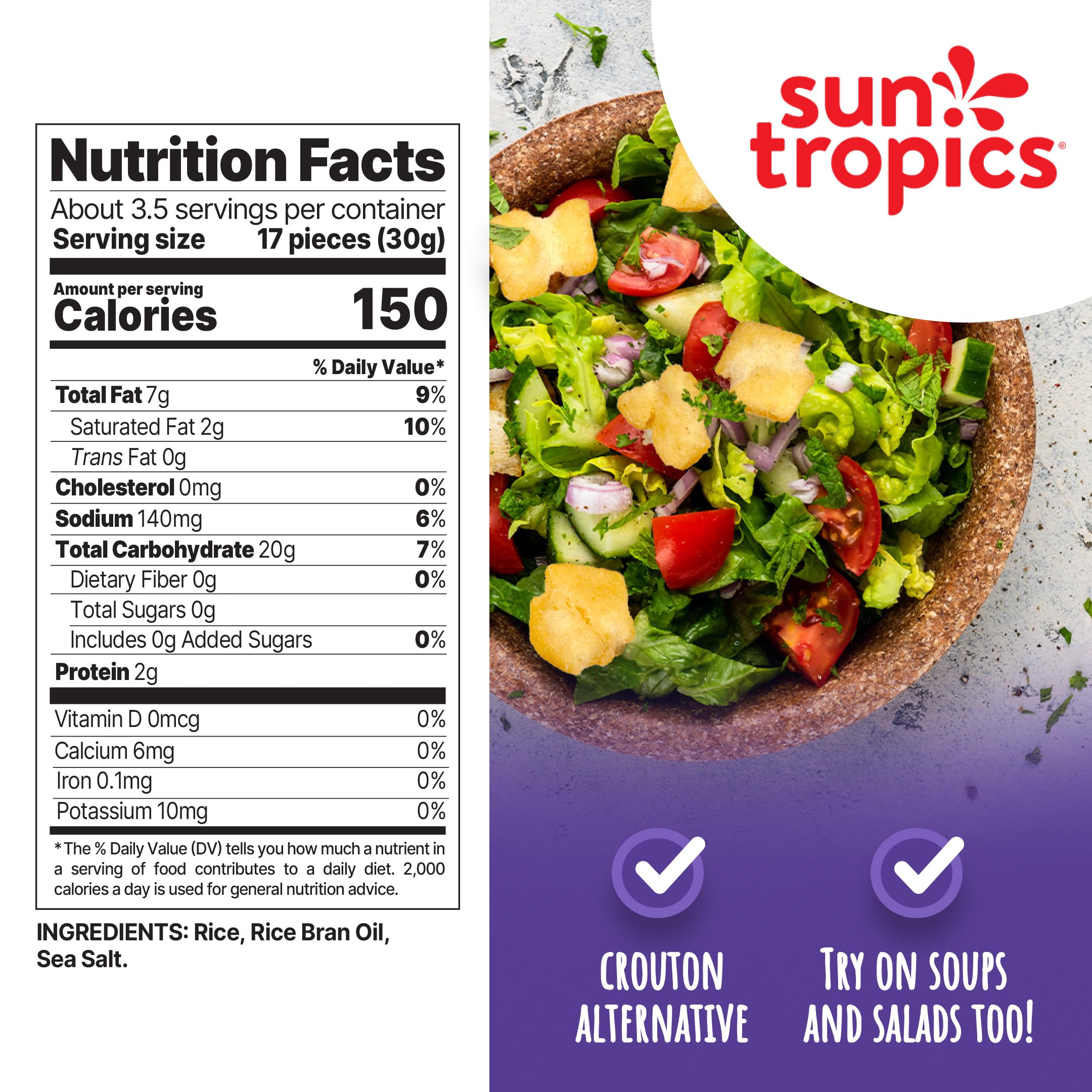 Sun Tropics six-pack box display illustrating pantry-ready multi-pack convenience benefit