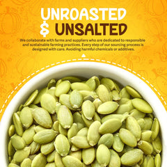 SUNBEST NATURAL close-up of raw shelled pepitas highlighting texture and natural crunch benefit
