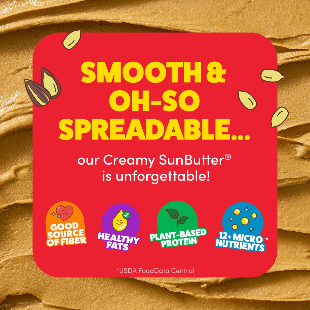 Open SunButter pail with visible spread for scooping convenience and recipe use