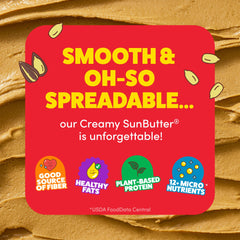 Open SunButter pail with visible spread for scooping convenience and recipe use