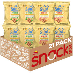 SunChips front packaging showing 21-pack and fiber benefit