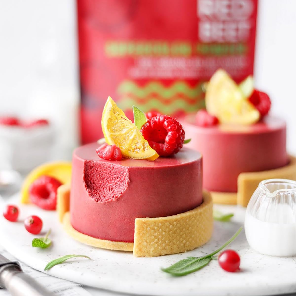 Open resealable pouch of Suncore Foods beet powder showing convenient storage benefit