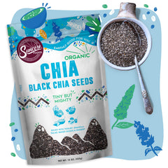 Suncore Foods chia pudding in bowl demonstrating thickening use