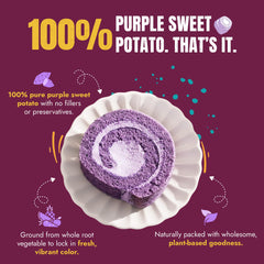 cupcake with purple frosting made using Suncore powder highlighting vibrant color