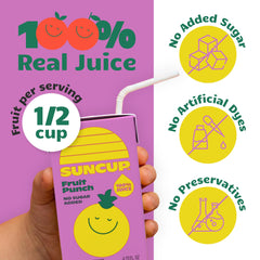 SunCup attached straw detail demonstrating easy-open convenience for kids