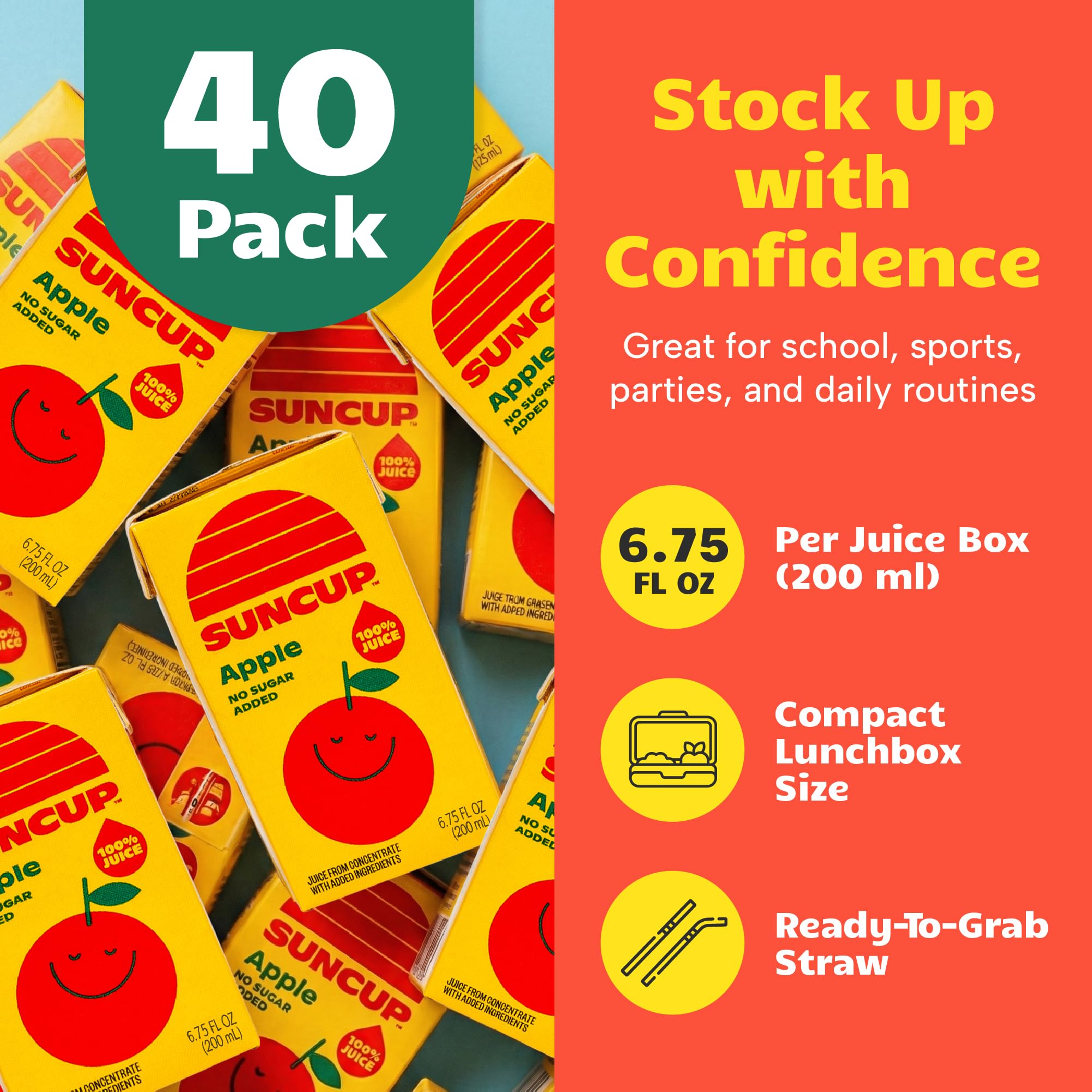 SunCup attached compostable straw highlighting reduced plastic