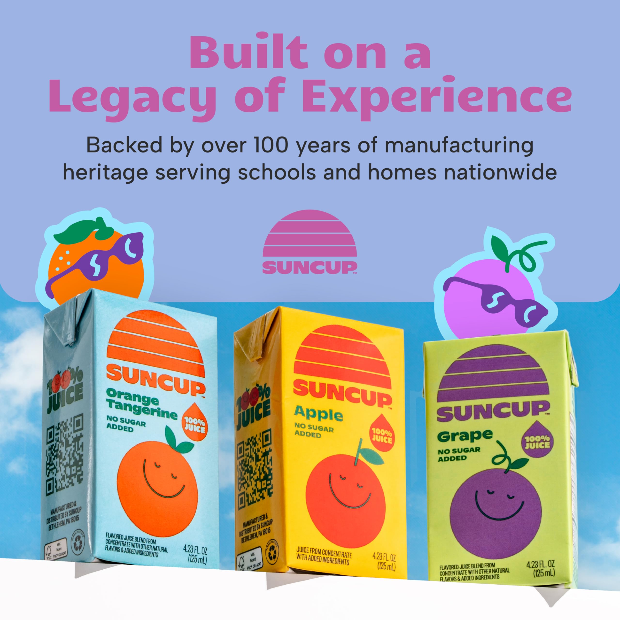 SunCup very berry recyclable packaging materials highlighting sustainability
