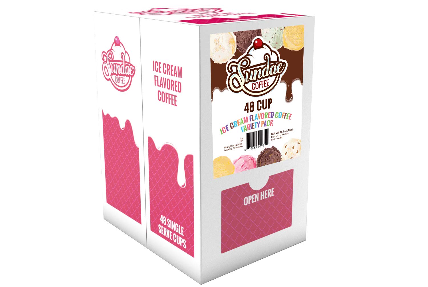 Sundae Coffee iced brew in glass portraying chilled dessert-style coffee enjoyment