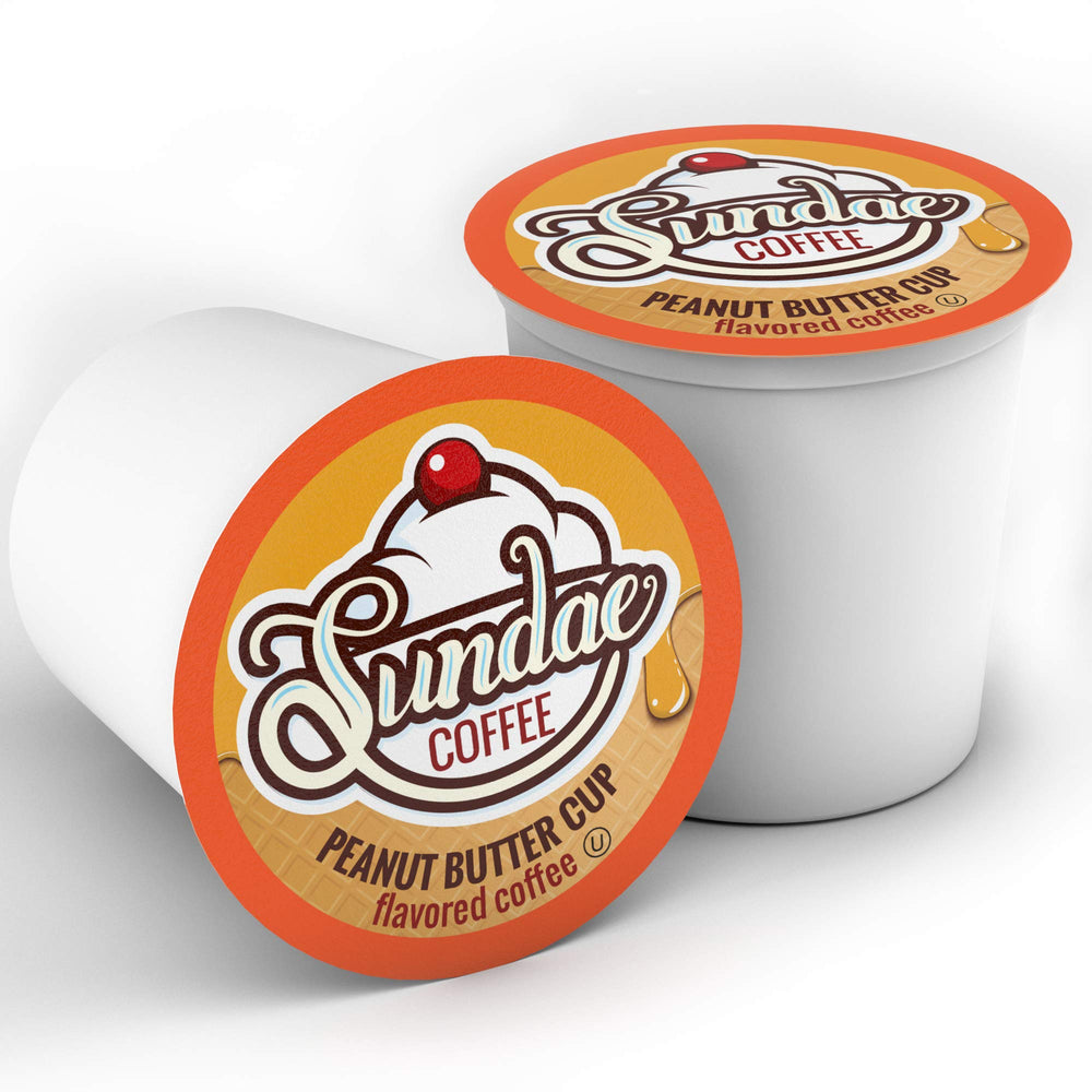 Sundae Coffee open box with 48 pods visible, shows quantity and single-serve convenience