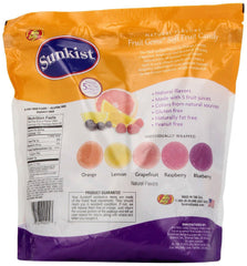 Close-up of Sunkist fruit gem texture highlighting soft pectin chew and natural juice