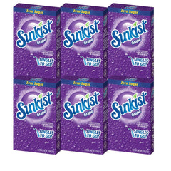 SINGLES TO GO! sunkist grape front box showing pack convenience
