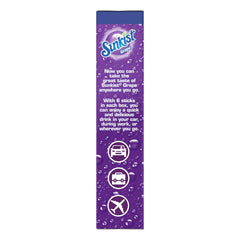 SINGLES TO GO! sunkist grape powder texture showing quick dissolve benefit