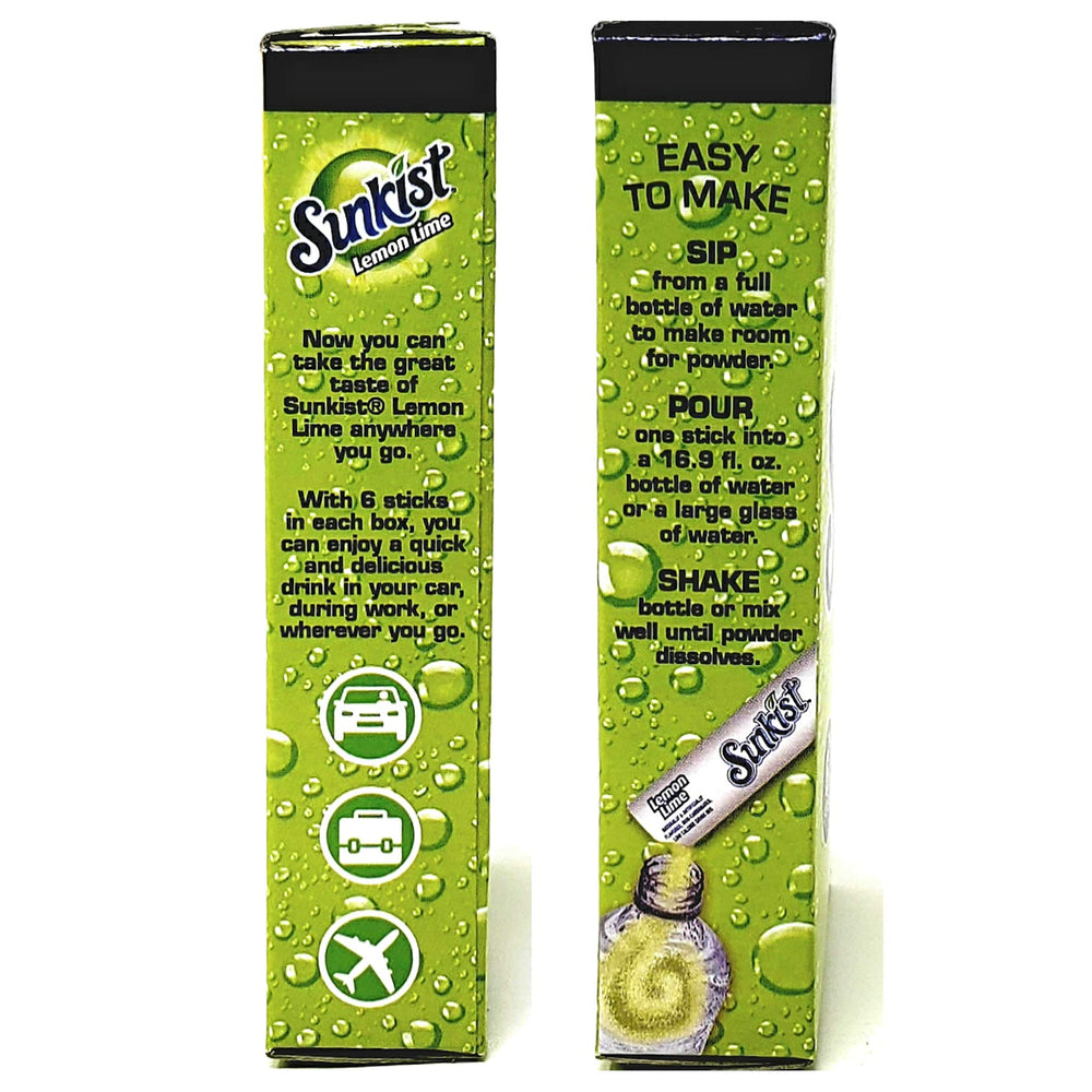 Sunkist packets inside a backpack, Sunkist travel-friendly hydration option