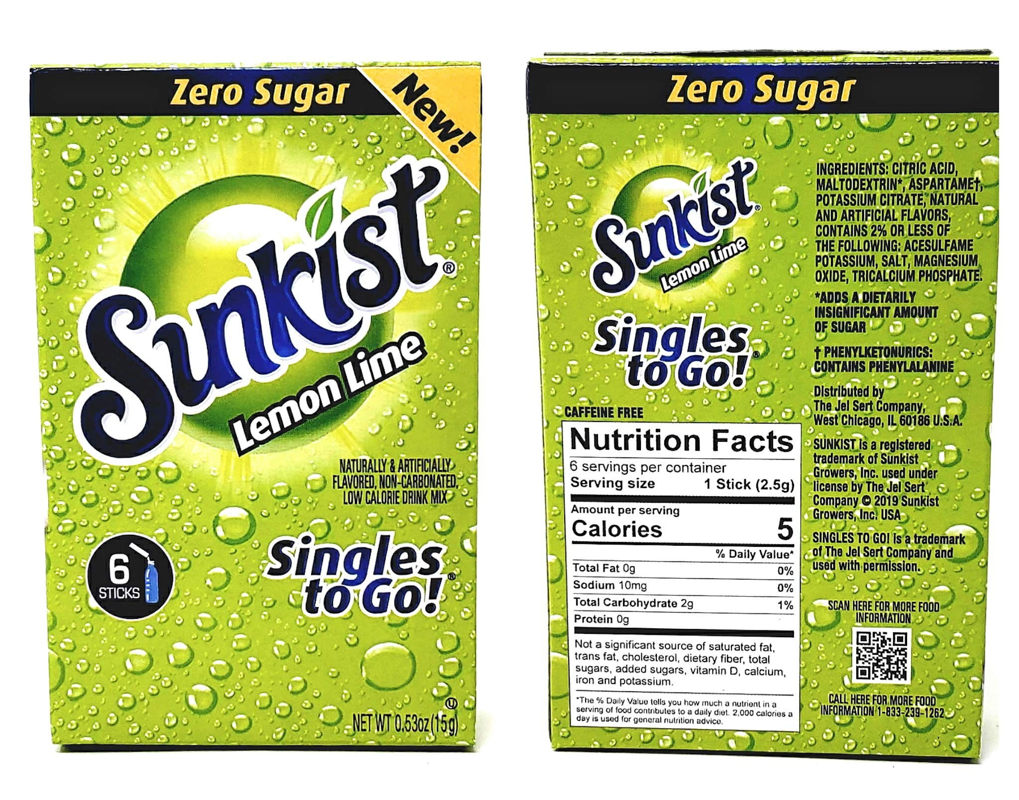 Hand holding Sunkist packet for scale, Sunkist portable packets for travel