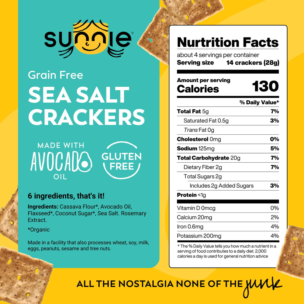 Sunnie close-up of cracker texture showing crunchy baked surface benefit