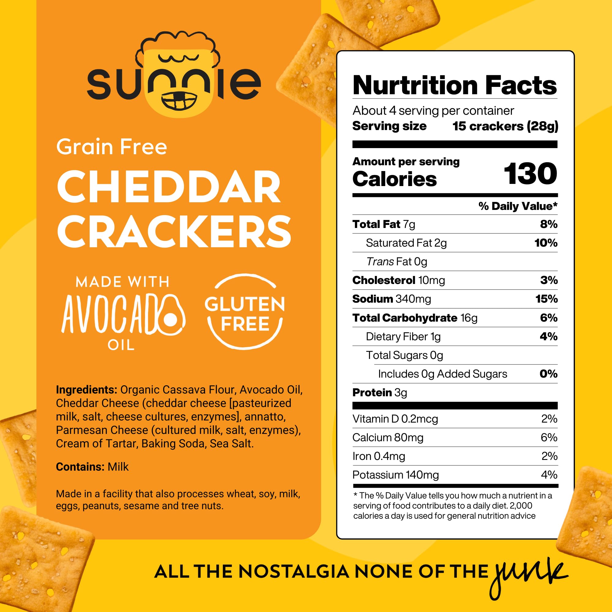 Sunnie close-up of cracker texture highlighting baked crispness and real cheese