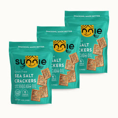 Sunnie front packaging showing sea salt flavor and clean ingredients