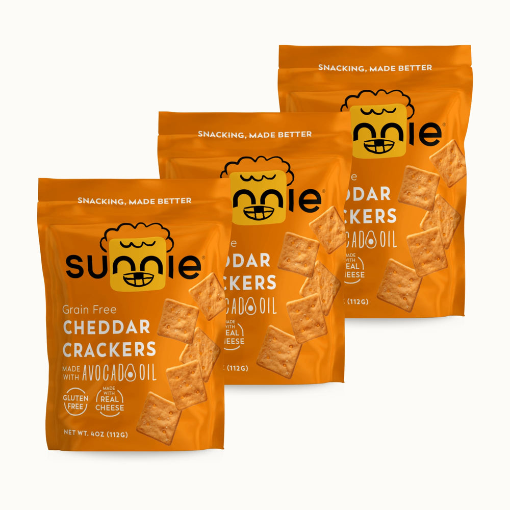 Sunnie front packaging showing three 4 oz packs and product branding for convenience