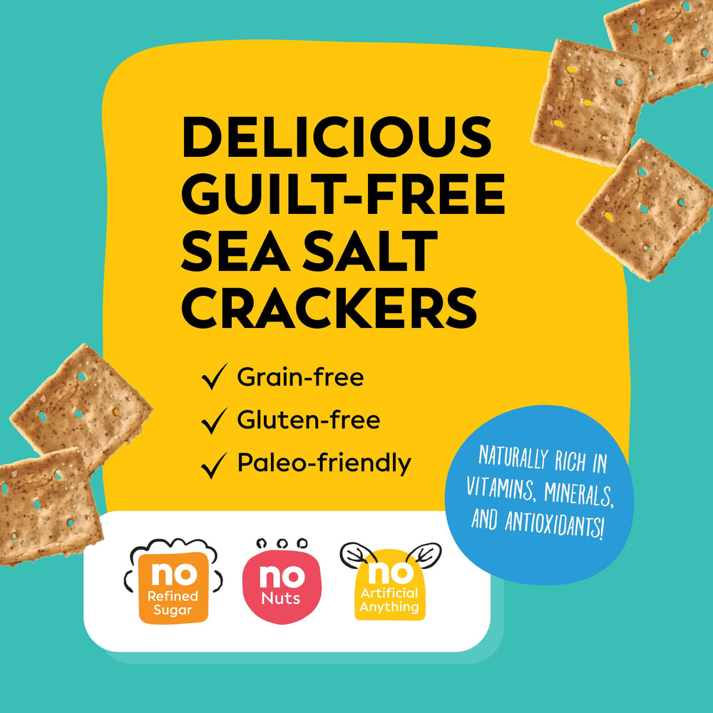 Sunnie crackers beside soda can showing scale and portable snack benefit