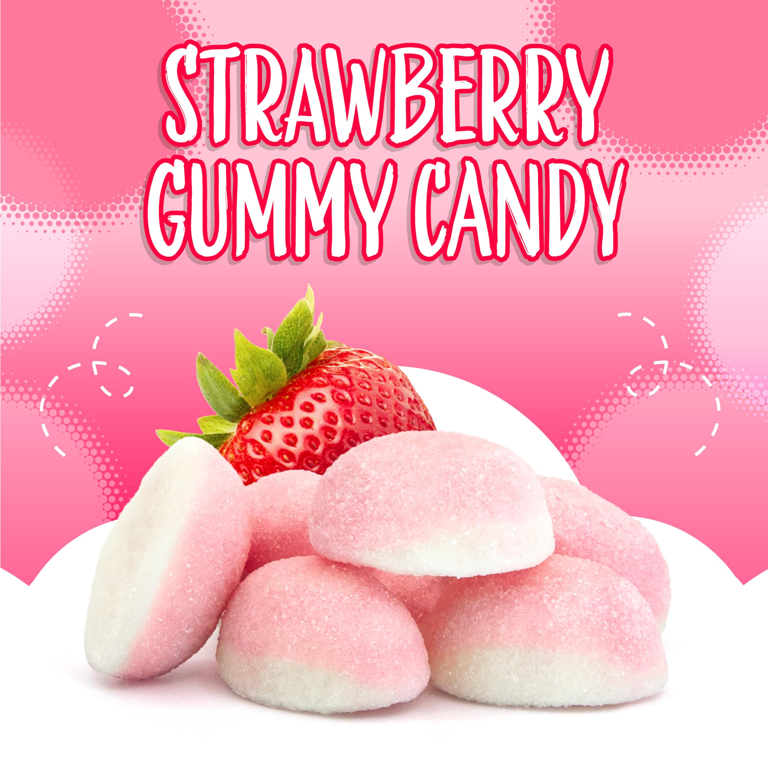 SUNNY ISLAND puffy candies in clear jar for instant party table appeal