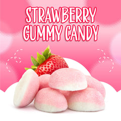 SUNNY ISLAND puffy candies in clear jar for instant party table appeal