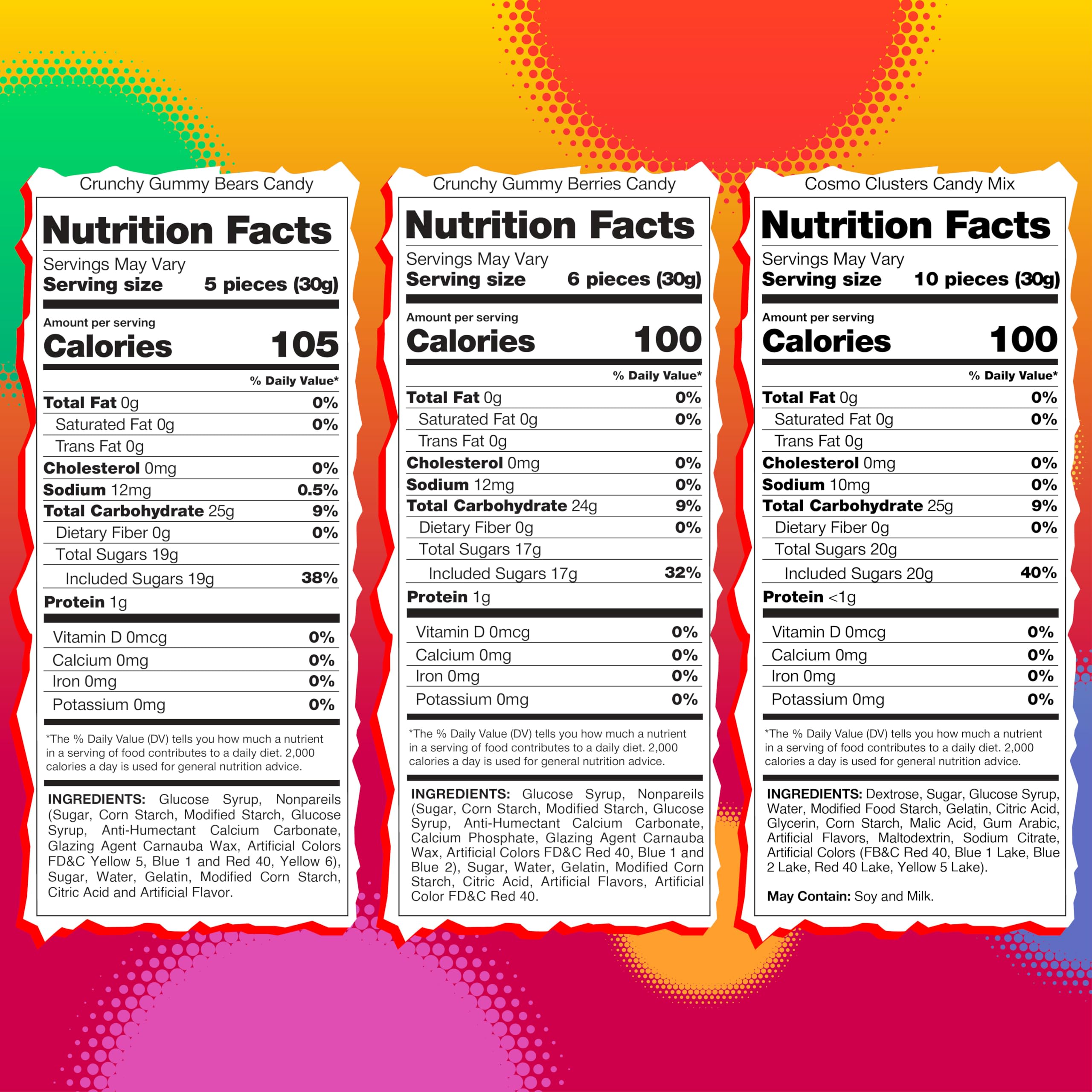SUNNY ISLAND portion comparison next to a cup illustrating 2 lb quantity