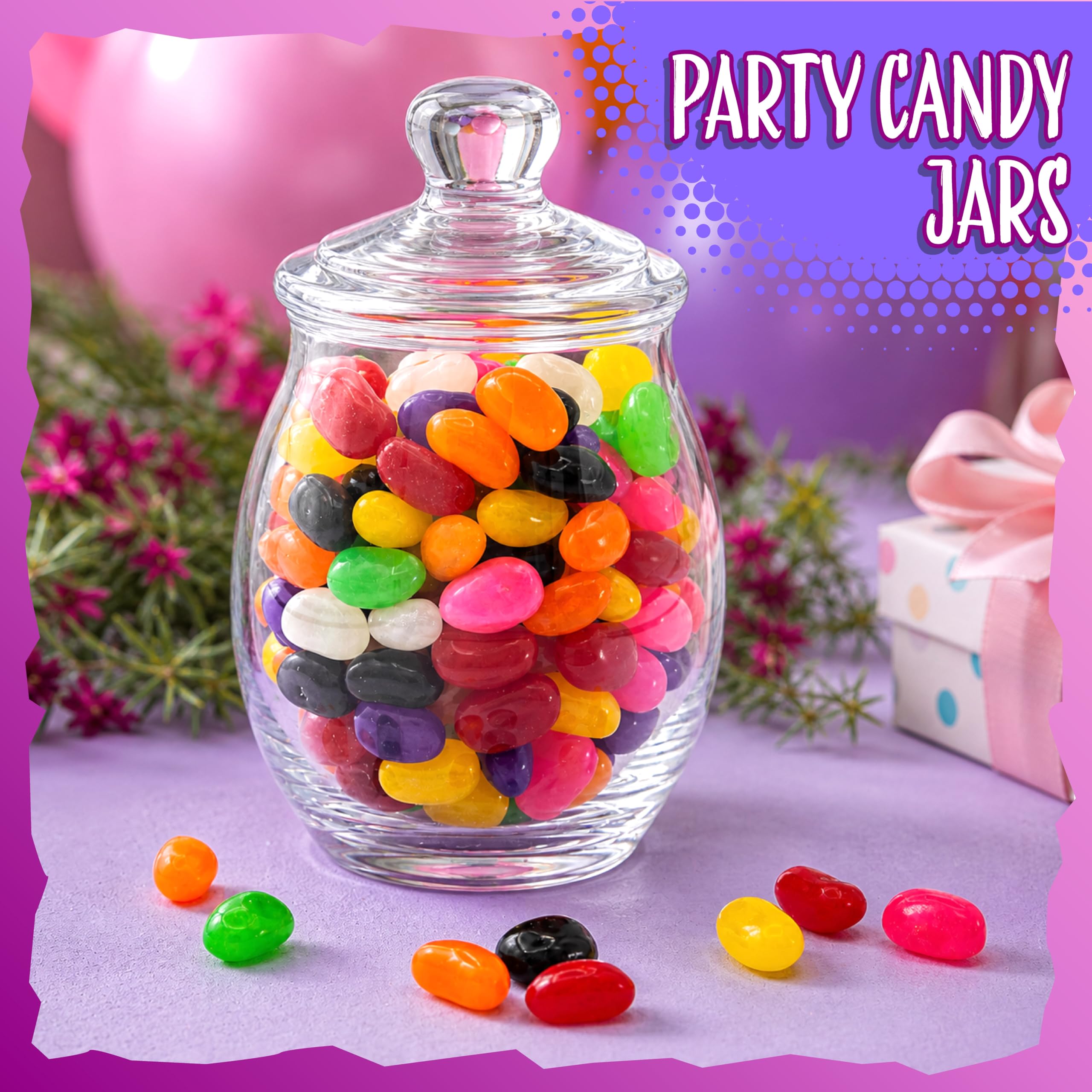 SUNNY ISLAND hand holding jelly beans to show size and scale for single-serve convenience benefits