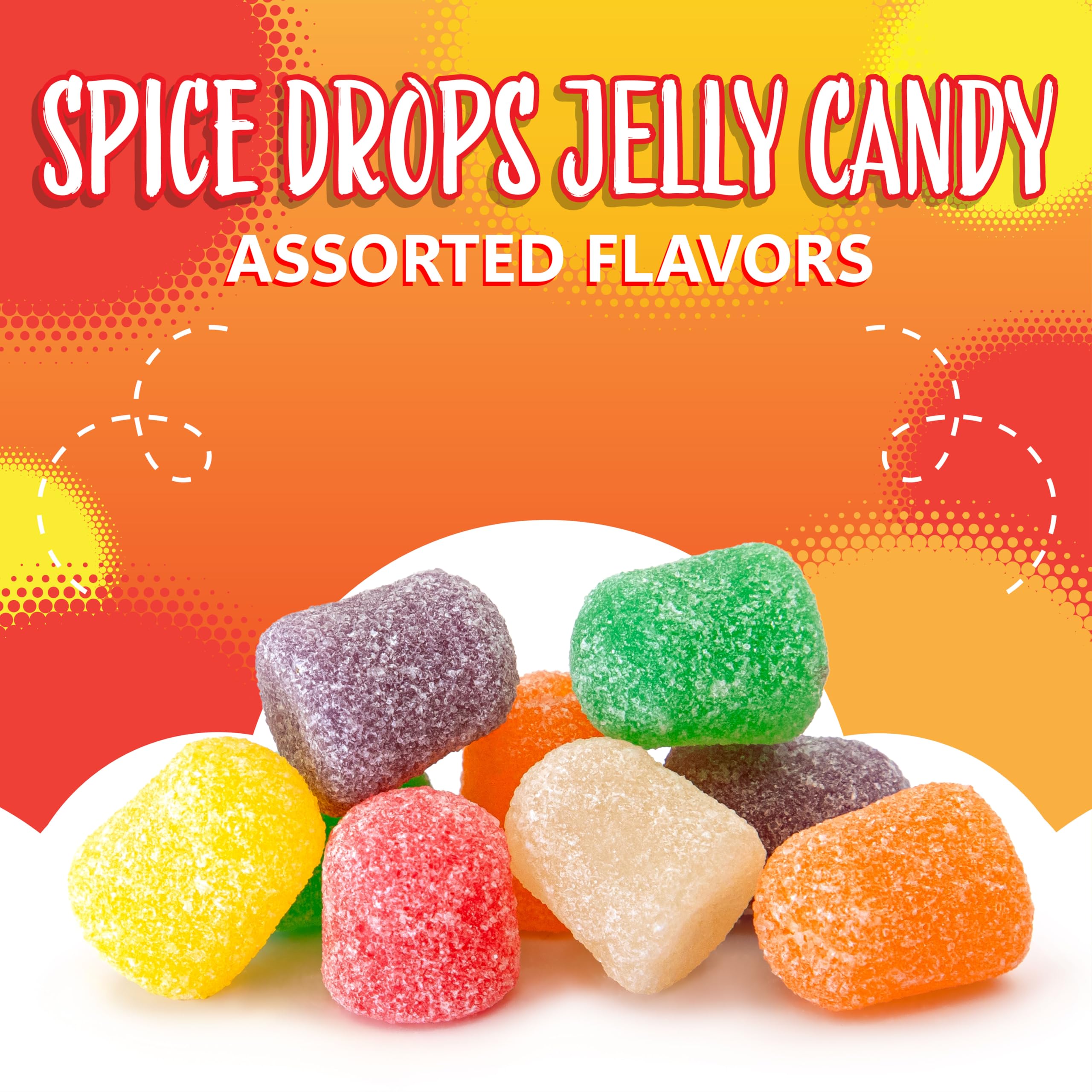 SUNNY ISLAND gum drops pressed onto cupcake for instant decorative pop