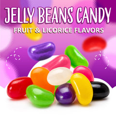 SUNNY ISLAND spoonful of jelly beans being served to show portioning and easy sharing benefits