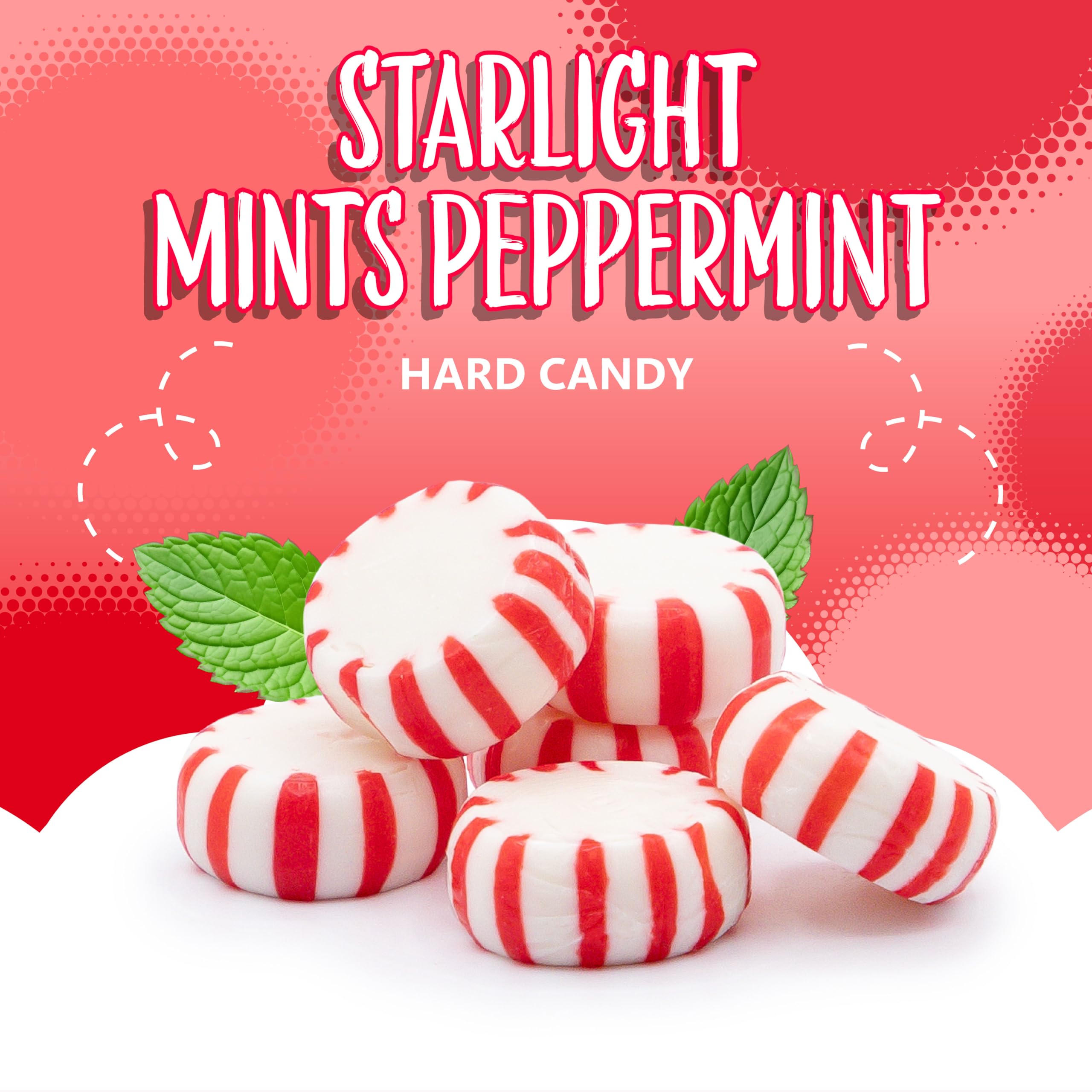 SUNNY ISLAND individually wrapped mints displayed in a clear candy dish for sharing