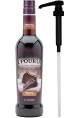 Sunny Sky Upouria mocha bottle front label showing product identity and volume