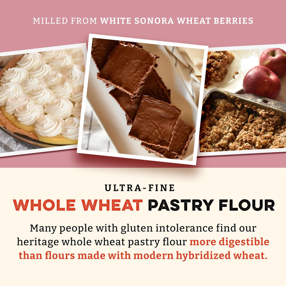 Sunrise Flour Mill bag label with USDA organic seal and ingredient clarity benefit