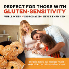 Sunrise Flour Mill hands kneading dough showing strong gluten development