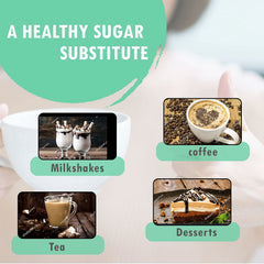 Sunshine Valley mannitol stirred into coffee showing clear dissolution and gentle sweetness