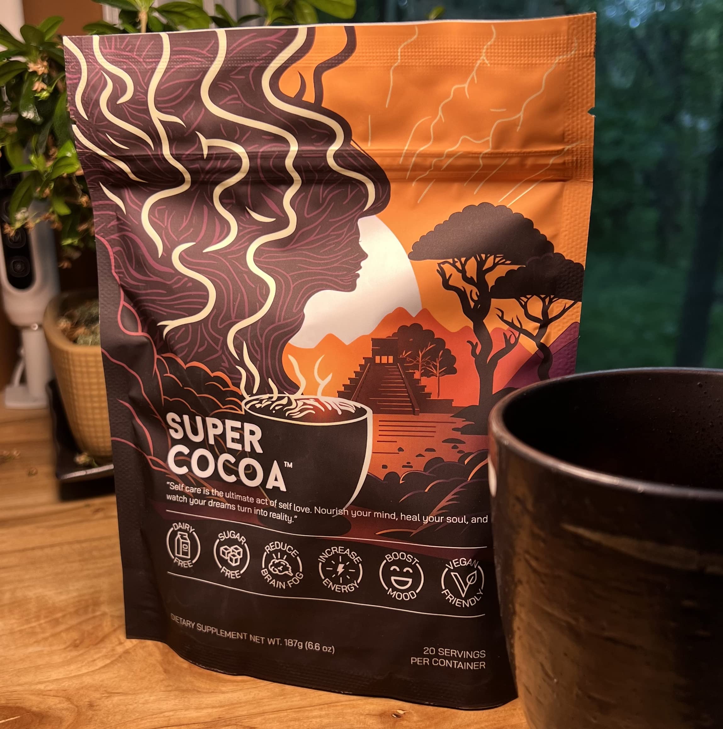 Super Cocoa used in baked dessert demonstrating recipe versatility