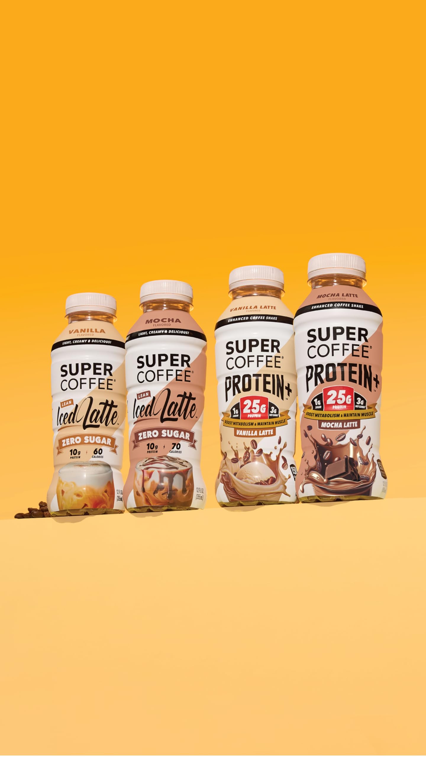 SUPER COFFEE close-up of creamy surface showcasing smooth, non-chalky texture