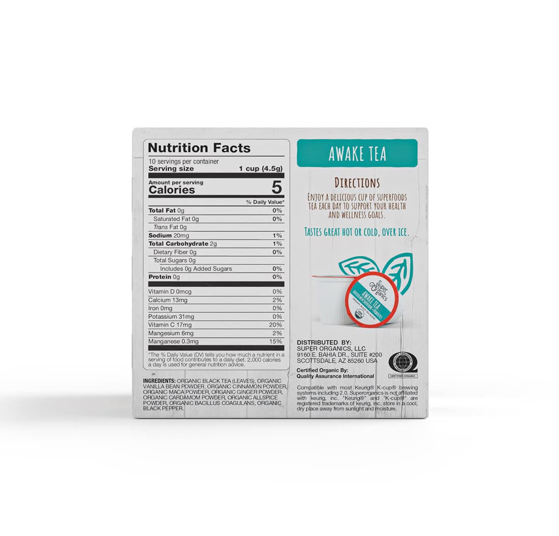 Super Organics probiotics and superfoods visual emphasizing gut-supporting nutrients