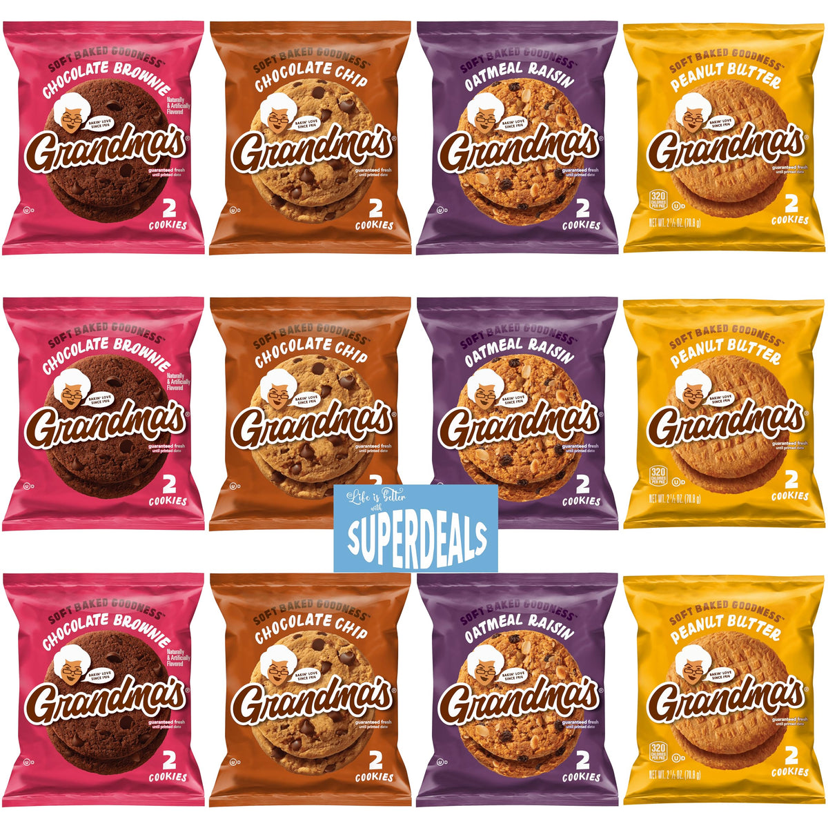 SUPERDEALS front packaging showing full 12-count bundle and brand convenience