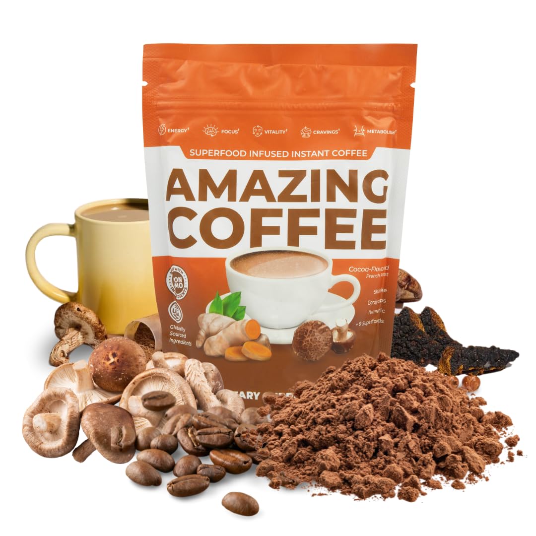 SUPERFOODS COMPANY front packaging showing product benefits and servings