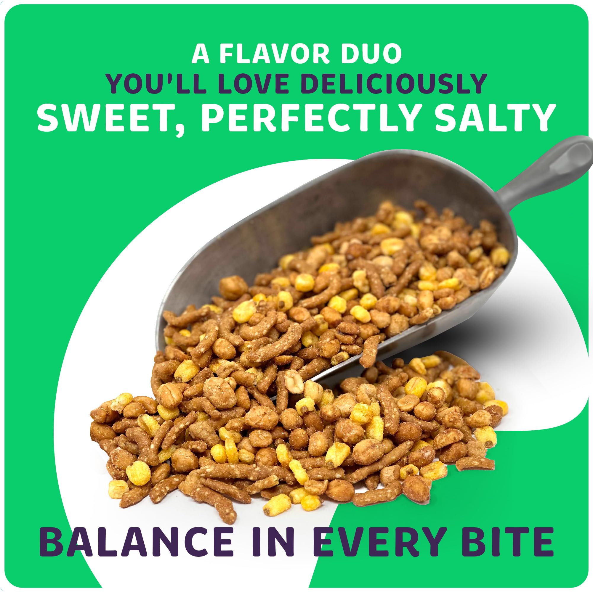 Superior Nut Chicago toasted corn and mixed nuts in bowl offering light savory crunch