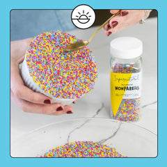 16oz jar beside measuring cup, conveys Supernatural portion and scale